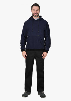 Толстовка флисовая синяя