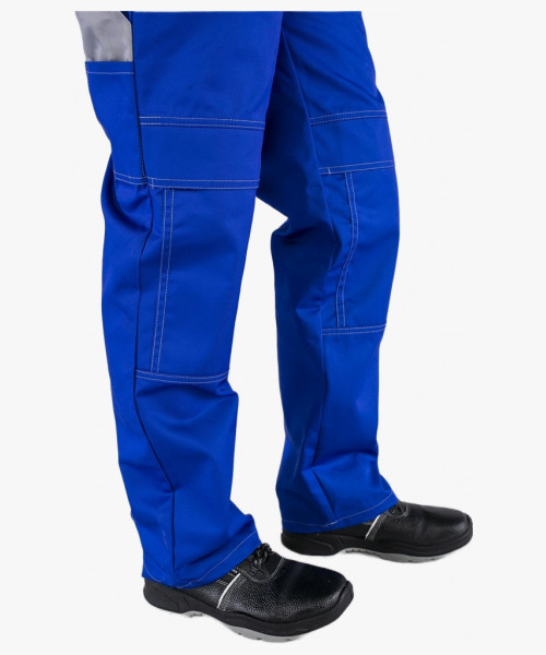 Костюм Союз-Профессионал-2 (тк.Балтекс,240) п/к, васильковый/св.серый/оранжевый