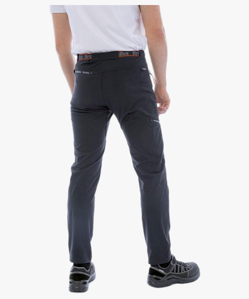 Брюки мужские летние Brodeks Urban KS316 приталенные, материал стрейч, цвет чёрный