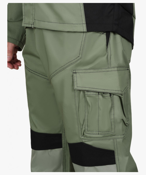 Полукомбинезон СИРИУС-ЦИТРИН светло-оливковый с черным