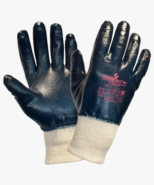 Перчатки DIGGERMAN LIGHT РП (джерси+нитрил), ПЕР306