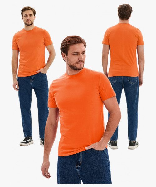 Футболка ProfLineBase (тк.Трикотаж,160), оранжевый/2