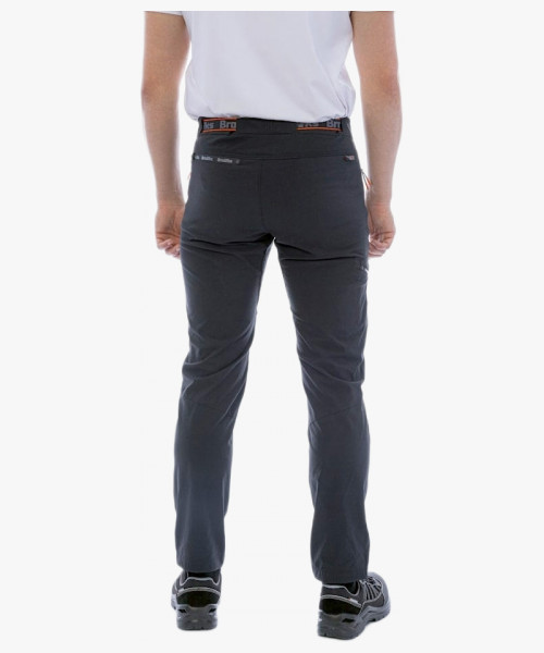 Брюки мужские летние Brodeks Urban KS316 приталенные, материал стрейч, цвет чёрный