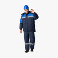 Костюм зимний Сибер Виндстоп СОП (Таслан) п/к, темно-синий/васильковый