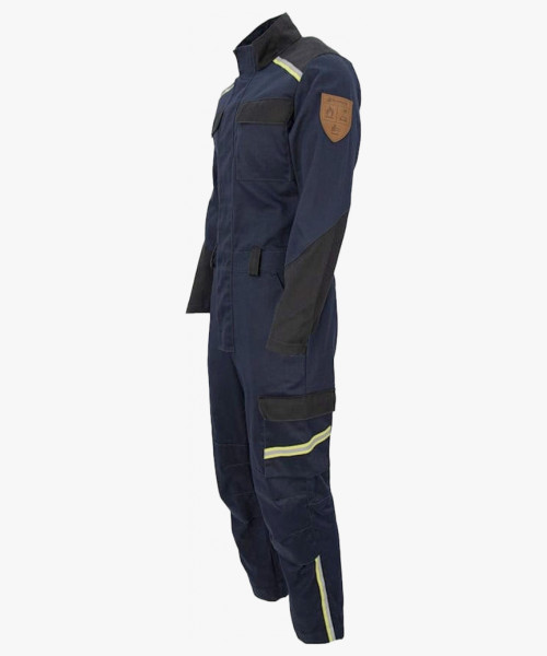 Комбинезон сварщика 1 класса Brodeks FS58-01, цвет тёмно-синий, чёрный