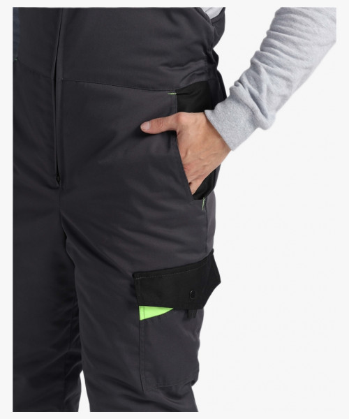 Костюм зимний Ховард (тк.OxLine) п/к, т.серый/черный/лимонный