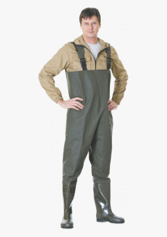 Полукомбинезон ПВХ рыбацкий с сапогами