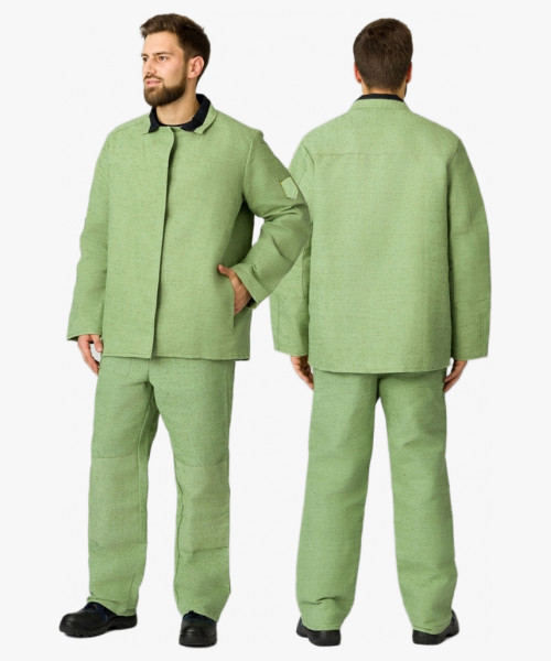 Костюм сварщика усиленный 1 кл.защиты (тк.Брезент, 480), хаки