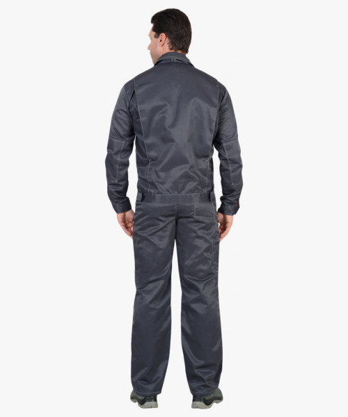 Костюм мужской СИРИУС-ФАВОРИТ куртка, п/к, т.серый со св.серым