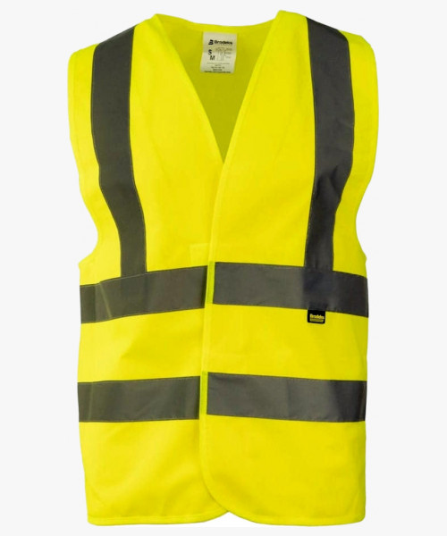 Жилет сигнальный Brodeks KM125, цвет жёлтый