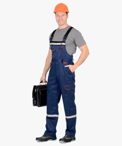 Костюм СИРИУС-ПРАКТИК-1-РОСС куртка, п/к т.синий с черным