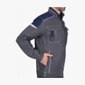 Куртка СИРИУС-ДЖЕТ короткая, т.серая с синим тк. мех. стрейч с ВО
