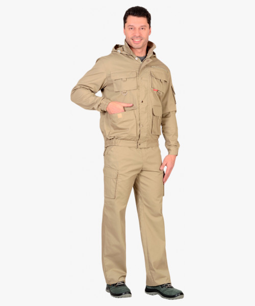 Костюм СИРИУС-БАЙКАЛ куртка, брюки песочный