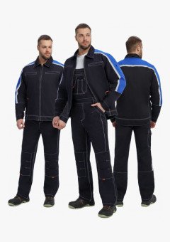 Костюм Джет IMP (тк.Саржа,320) п/к, т.синий/васильковый