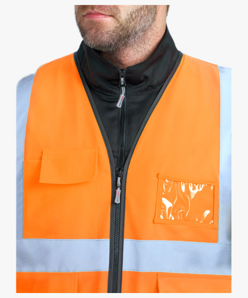 Жилет сигнальный ProfLineLeader СОП-4 (тк.Полиэфир,130), оранжевый