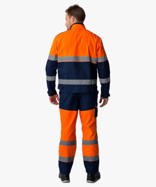 Костюм сигнальный (тк.Балтекс,210) п/к, оранжевый/т.синий