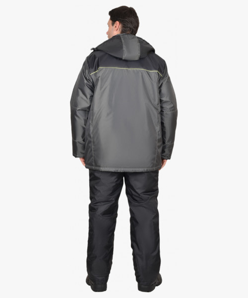 Костюм СИРИУС-ФАВОРИТ куртка, полукомбинезон, т.серый с серым