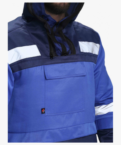 Костюм рабочий Антигнус (тк.Смесовая,210), т.синий/васильковый