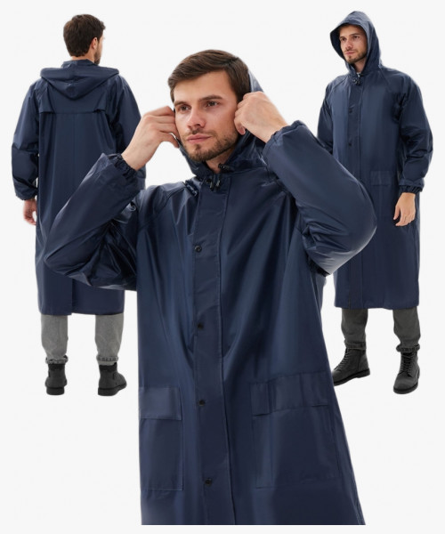 Плащ влагозащитный ProfLineSpecialist (ПВХ,210), т.синий