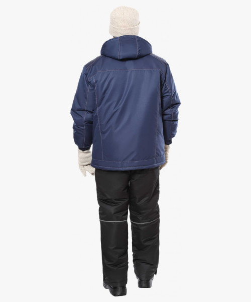 Костюм СИРИУС-АЛЕКС зимний: куртка, брюки, темно-синий, тк.Таслан