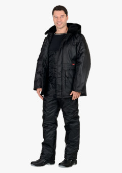 Костюм СИРИУС-БЕЗОПАСНОСТЬ куртка, п/к черный