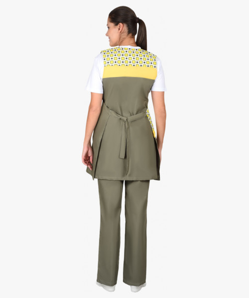 Комплект СИРИУС-ГАЛАТЕЯ женский оливковый с желтым