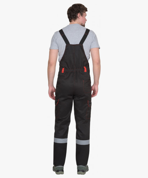 Костюм СИРИУС-ТИТАН куртка, п/к черный с красным с СОП