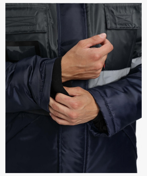 Костюм зимний Мегрес-2 СОП (тк.OxLine,90) п/к, т.серый/т.синий