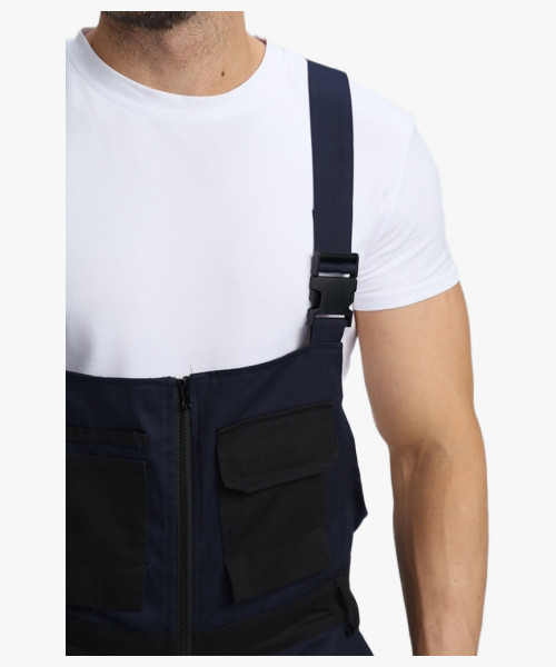 Полукомбинезон Милан NEW CH МВО (тк.Смесовая,270), т.синий/черный