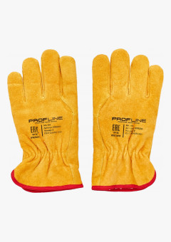 Перчатки спилковые утепленные ProfLineBase
