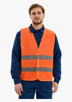 Жилет сигнальный ProfLineBase (тк.Полиэфир,60), оранжевый