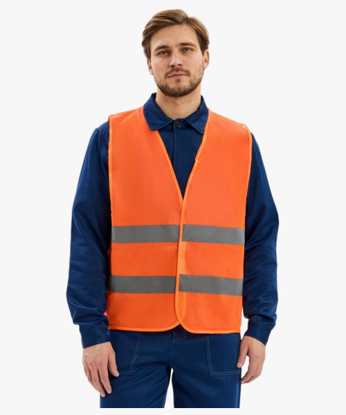 Жилет сигнальный ProfLineBase (тк.Полиэфир,60), оранжевый