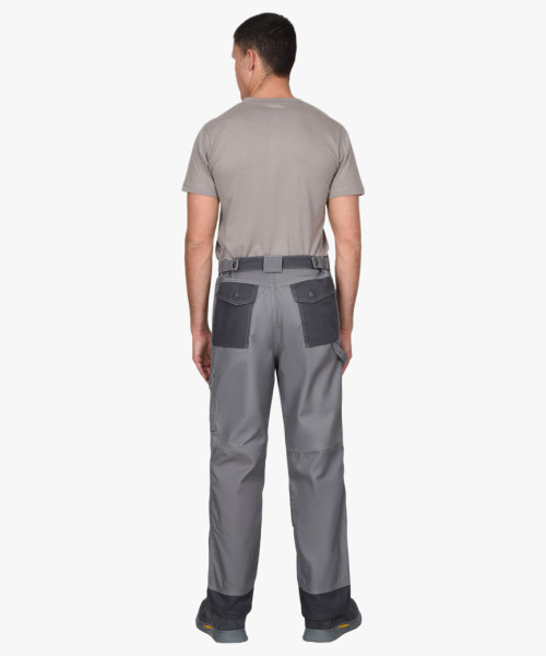 Брюки СИРИУС-ВЕСТ-ВОРК ср.серый с т.серым пл. 275 г/кв.м