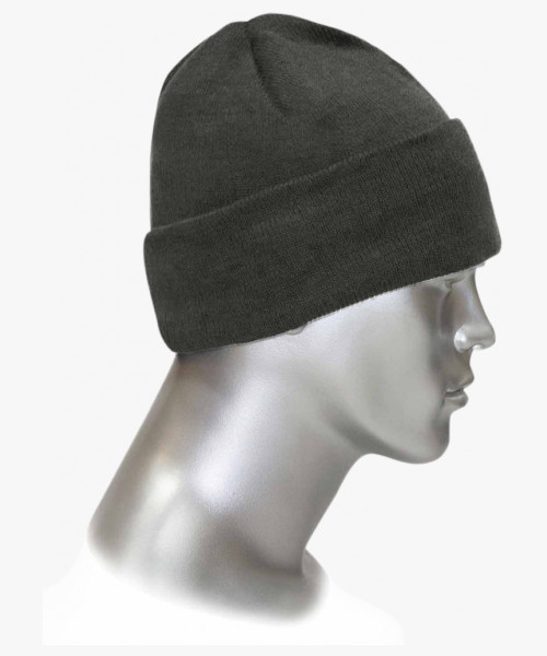 Шапка трикотажная серая
