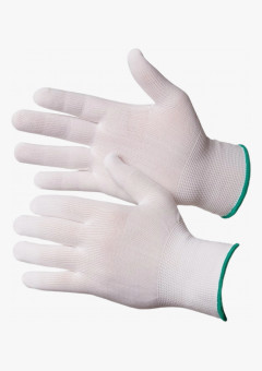Touch Перчатки нейлоновые белого цвета без покрытия