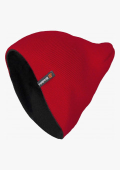 Шапка Brodeks Light Bicolor, цвет красный, чёрный