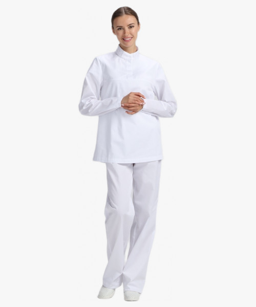 Костюм женский ХАССП-Стандарт NEW (тк.Смесовая,160), белый