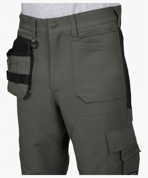 Костюм СИРИУС-ТРИТОН куртка, брюки хаки с черным тк.Кошачий глаз