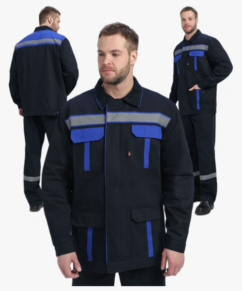 Костюм Итрорис-2 СОП (тк.Саржа,250) п/к, т.синий/васильковый