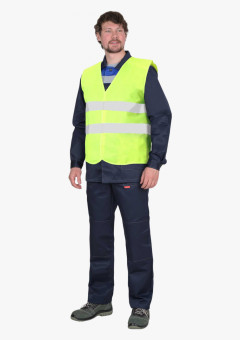 Жилет сигнальный СИРИУС класс 1, 2 СОП (трик.100 гр/м2) лимонный