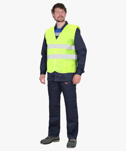Жилет сигнальный SIRIUS класс 1, 2 СОП (трик.100 гр/м2) лимонный