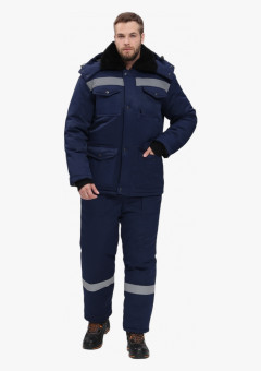 Костюм зимний Мастер NEW (тк.Смесовая,210) п/к, т.синий КОС 940
