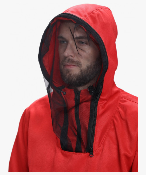 Костюм мужской Защита (тк.Смесовая,240), красный/черный