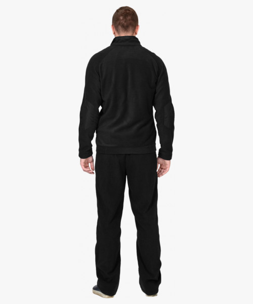 Куртка флисовая СИРИУС-АКТИВ черная с черной отделкой