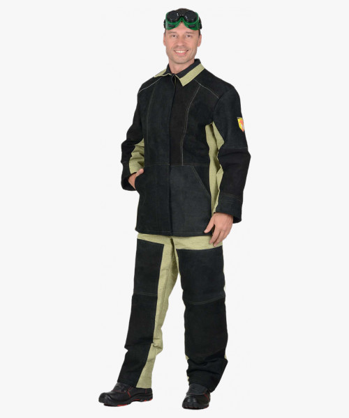 Костюм сварщика: куртка, брюки брезентовый со спилком (2,7 кв.м) тип Б