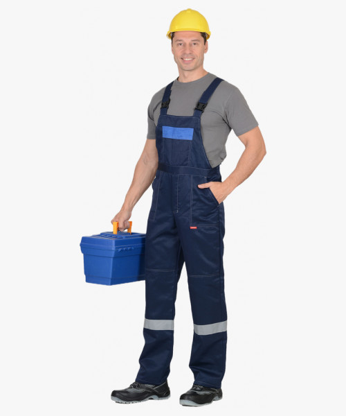 Костюм СИРИУС-ЛЕГИОНЕР куртка, п/к т.синий с васильковым СОП 50 мм