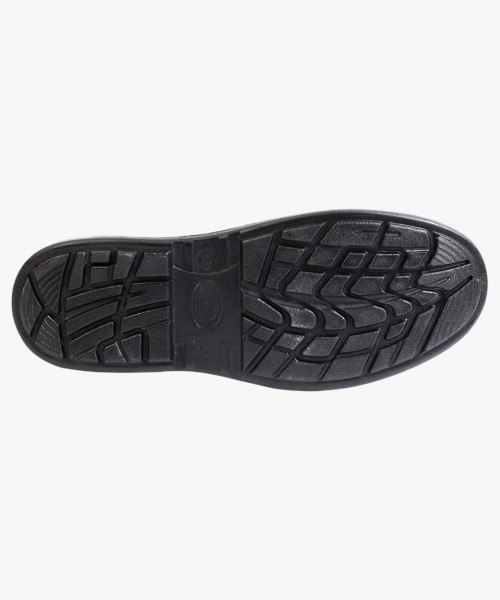 Туфли мужские на резинке  черные иск. кожа