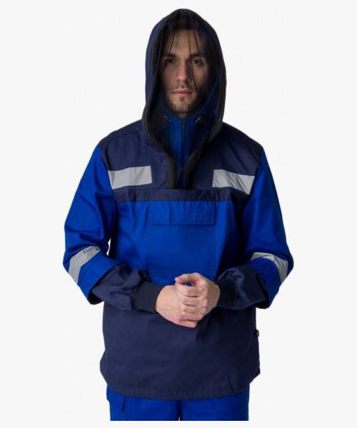 Костюм противоэнцефалитный-антигнус Импульс (тк.Саржа,220), т.синий/васильковый