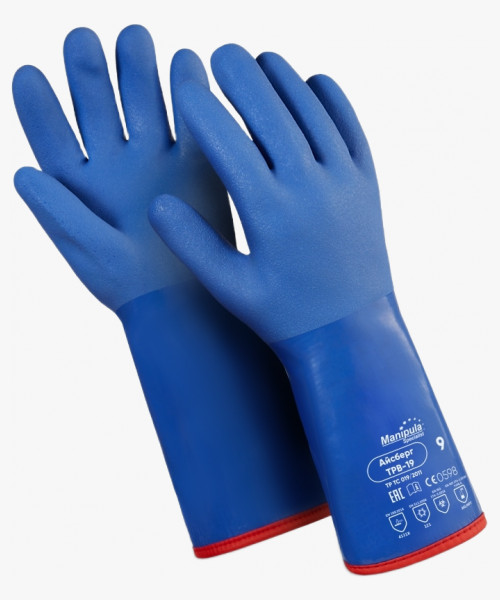 Перчатки Manipula Specialist® Айсберг (хлопок/акриловый мех+ПВХ), ТРВ-19/WG-788