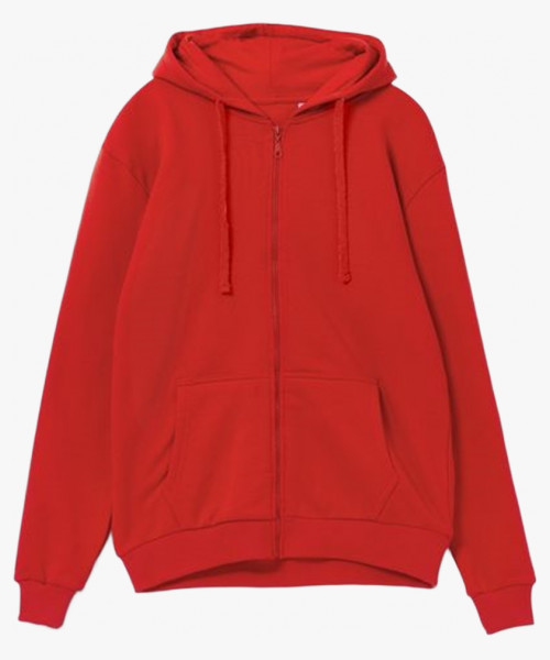 Толстовка на молнии с капюшоном Siverga Heavy 2.0, красный